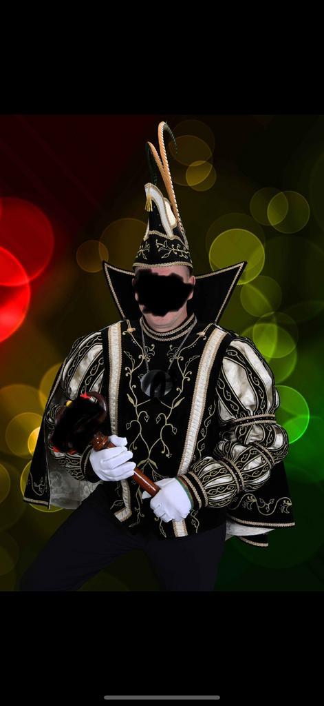 Prinsen pak. Zwart/goud, Kleding | Heren, Carnavalskleding en Feestkleding, Zo goed als nieuw, Kleding, Maat 56/58 (XL), Ophalen of Verzenden