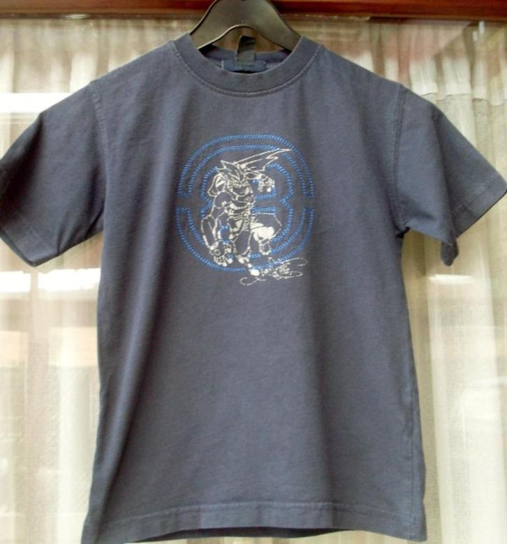 Stoere t-shirt maat 128, Kinderen en Baby's, Kinderkleding | Maat 128, Gebruikt, Jongen, Shirt of Longsleeve, Ophalen of Verzenden