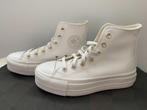 Witte lederen Converse schoenen maat 35, Wit, Overige typen, Nieuw, Ophalen of Verzenden
