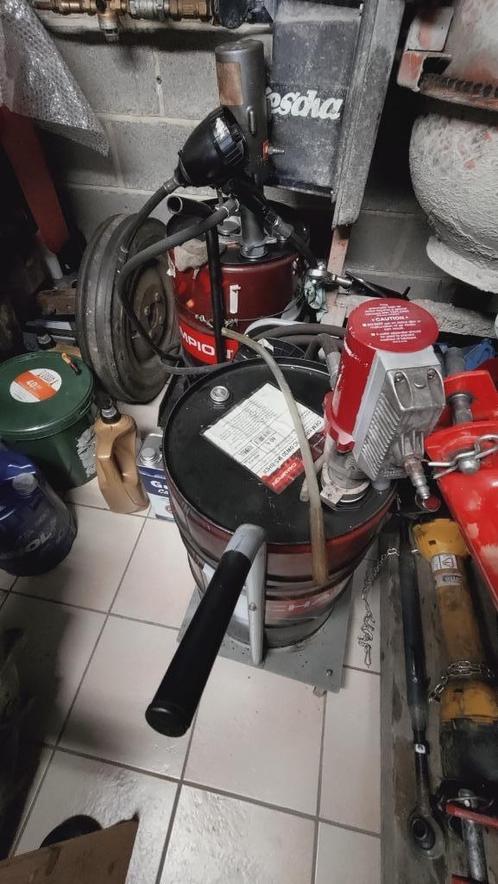 Pompe pneumatique et compteur pour fût d'huile 60L, Auto diversen, Autogereedschap, Gebruikt, Ophalen