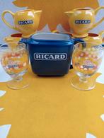 Ricard glazen 2 feel sunny en blauwe waterkan van 0, 5 liter, Verzamelen, Nieuw, Ophalen of Verzenden, Waterglas