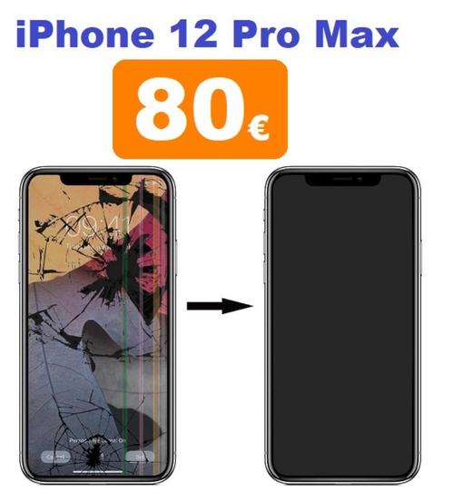 Réparation écran iPhone 12 Pro Max pas cher à Bruxelles, Télécoms, Téléphonie mobile | Accessoires & Pièces, Apple iPhone, Enlèvement