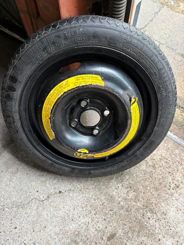 ️ Te Koop: Michelin Reservewiel / Thuiskomer (105/70 R14), Autos : Divers, Remorques Pièces, Comme neuf, Enlèvement