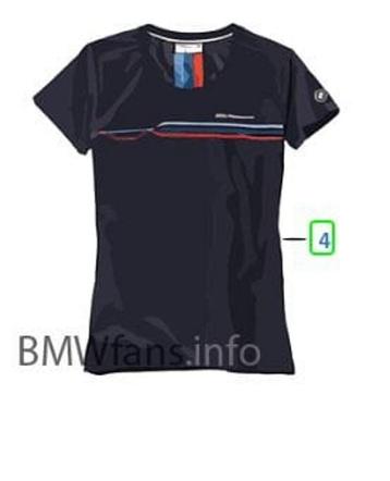 T-shirt  BMW  M Motorsport kleur zwart dames maat M merchand