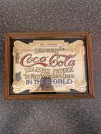 Coca - Cola vintage spiegel ( 30 cm x 25,5 cm ) groot., Antiek en Kunst, Ophalen of Verzenden