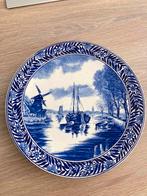 Prachtig Delft Bord met Hollands landschapsdecor,, Antiek en Kunst, Ophalen of Verzenden