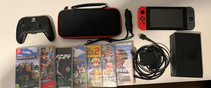 Nintendo Switch + jeux + pièces + manette supplémentaire, Consoles de jeu & Jeux vidéo, Consoles de jeu | Nintendo Switch, Utilisé