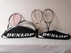 Dunlop tennistas + rackethoes + 3 rackets, Sport en Fitness, Tennis, Ophalen, Zo goed als nieuw, Racket, Dunlop