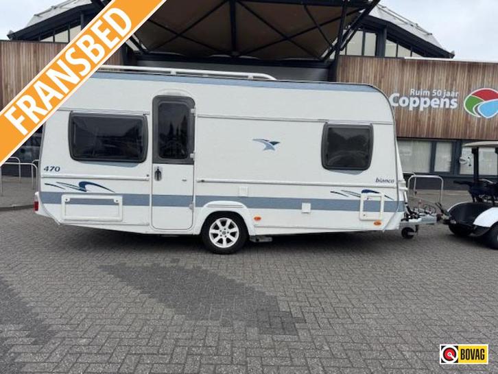 Fendt Bianco Classico 470 TFB, Caravanes & Camping, Caravanes, jusqu'à 4, 1000 - 1250 kg, Banquette en rond, Fendt, Lit dans la longueur