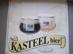 reclamebord : kasteelbier, Reclamebord, Gebruikt, Ophalen