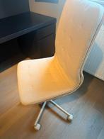 Bureaustoel met wielen, Naggen beige IKEA als nieuwe, Enlèvement, Comme neuf, Beige, Chaise de bureau