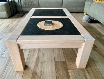 Massief Eiken salontafel beschikbaar voor biedingen
