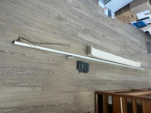 mooie loeverdrape met licht beige lamellen, Huis en Inrichting, Stoffering | Gordijnen en Lamellen, Gebruikt, 150 tot 200 cm, 200 cm of meer