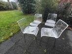 Unieke transparant kunststof stoelen, Huis en Inrichting, Kunststof, Gebruikt, Ophalen of Verzenden