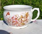 ancien pot de chambre decor fleur et papillon, Ophalen of Verzenden