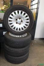 195-65-15 Winterset Saab Opel Michelin Alpin Winterbandenset, Gebruikt, 15 inch, Banden en Velgen, 195 mm