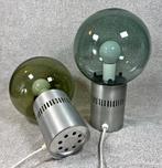 Set van 2 Stilux Milano tafellamp Mid Century jaren 60, Huis en Inrichting, Lampen | Tafellampen, Ophalen, Gebruikt, Glas, Minder dan 50 cm