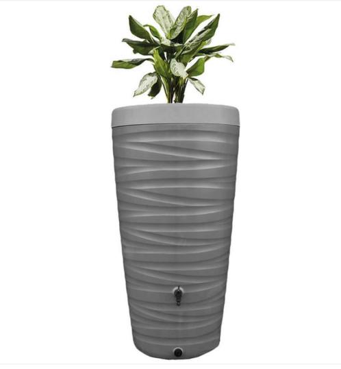 Regenton Maze - Regenton - 2-in-1 - 240 liter - Grijs, Tuin en Terras, Regentonnen, Nieuw, Kunststof, 150 liter of meer, Met kraantje