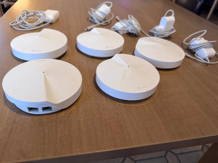 TP-Link Deco M5 – Mesh WiFi  – set van 5 – perfect werkend, Computers en Software, WiFi-versterkers, Zo goed als nieuw, Ophalen