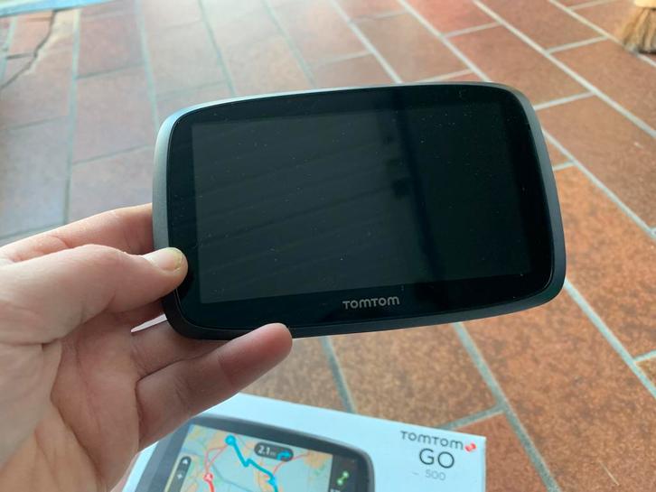 Navigatie Tom Tom Go 500 met opbergtas, Motoren, Accessoires | Navigatiesystemen, Zo goed als nieuw, Ophalen