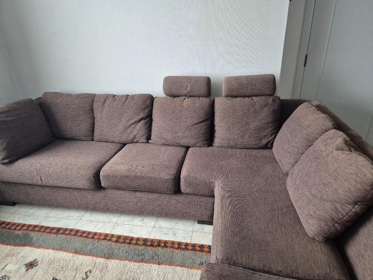 hoeksalon, Huis en Inrichting, Zetels | Complete zithoeken, Gebruikt, Stof, Ophalen