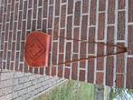 Leer handtas vintage, Handtassen en Accessoires, Tassen | Damestassen, Ophalen of Verzenden, Gebruikt, Bruin, Handtas