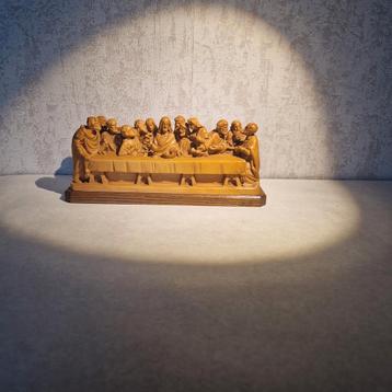SCULPTURE SUR BOIS ANRI « LA CÈNE », Enlèvement ou Envoi