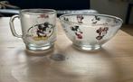 [Nieuw] Mickey Mouse - glas + kommetje, Ophalen of Verzenden, Nieuw
