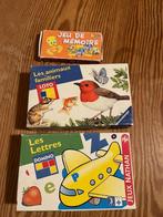 2Jeux de cartes COMPLETS 2/3 ans +Goodies (jeu de memoire)!, Hobby & Loisirs créatifs, Comme neuf, Nathan, Trois ou quatre joueurs