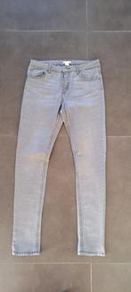 Grijze jeansbroek stretch H&M maat 38, H&M, Ophalen of Verzenden, Zo goed als nieuw, Grijs