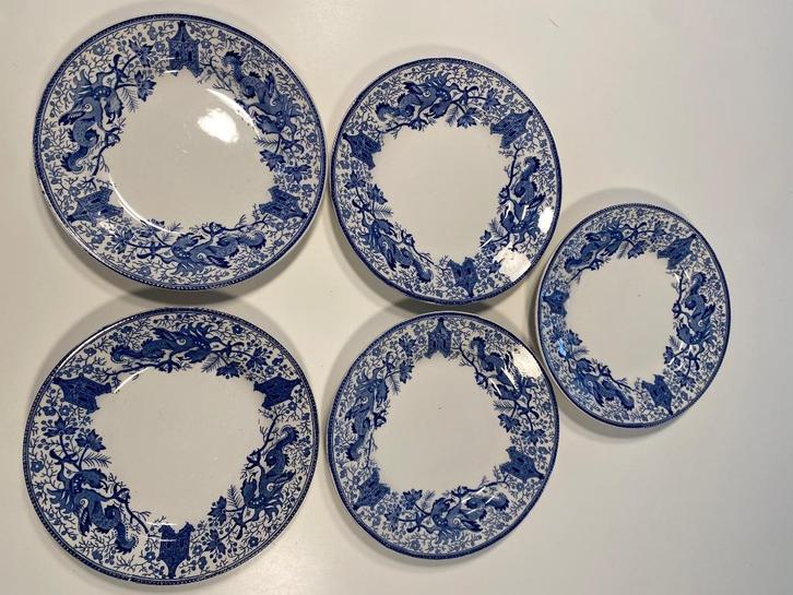 Boch Frères La Louvière – Set van 8, Antiek en Kunst, Antiek | Keramiek en Aardewerk, Ophalen of Verzenden