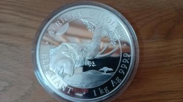 Kilo zilver - Kilomunt - zuiver zilver 999,9 beschikbaar voor biedingen