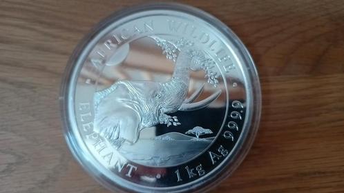 Zeldzame kilomunt - Kilo zilver - Kilomunt - zilver 999,9, Postzegels en Munten, Edelmetalen en Baren, Zilver, Ophalen of Verzenden