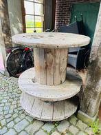 Bartafel op wielen, Ophalen, Gebruikt, Rond, Hout