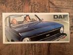 Programma folder DAF personenauto's 1972, Nieuw, DAF, Ophalen of Verzenden
