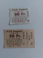 Billet de football Ksk Tongeren 1970-'89, Enlèvement ou Envoi