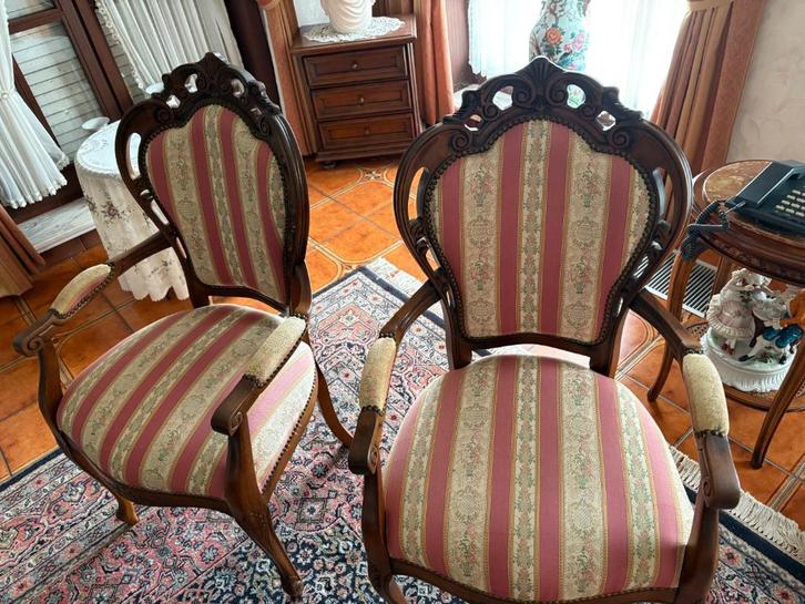 2 sierstoelen, Maison & Meubles, Chaises, Neuf, Deux, Bois, Tissus, Autres couleurs, Enlèvement