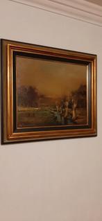 Schilderij LEA VANDERSTRAETEN olie op doek, Antiek en Kunst, Ophalen