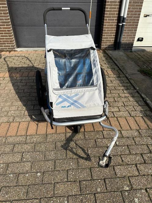 fietskar XLC Croozer Duo2 met babyhangmat, Fietsen en Brommers, Fietsaccessoires | Aanhangwagens en Karren, Zo goed als nieuw