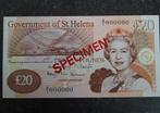 20 Pounds St Hélène Specimen, Timbres & Monnaies, Billets de banque | Océanie, Enlèvement ou Envoi