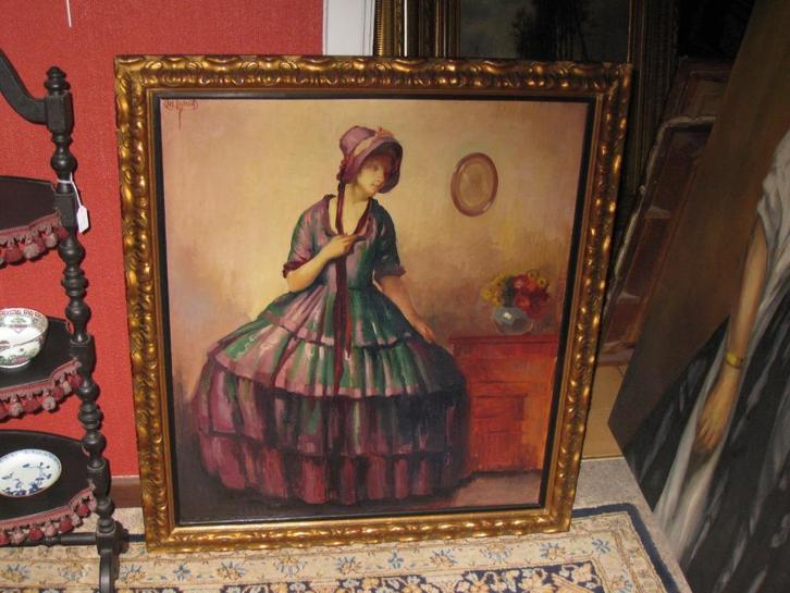 Mooi schilderij van Jos Desmedt, Antiek en Kunst, Kunst | Schilderijen | Klassiek, Ophalen