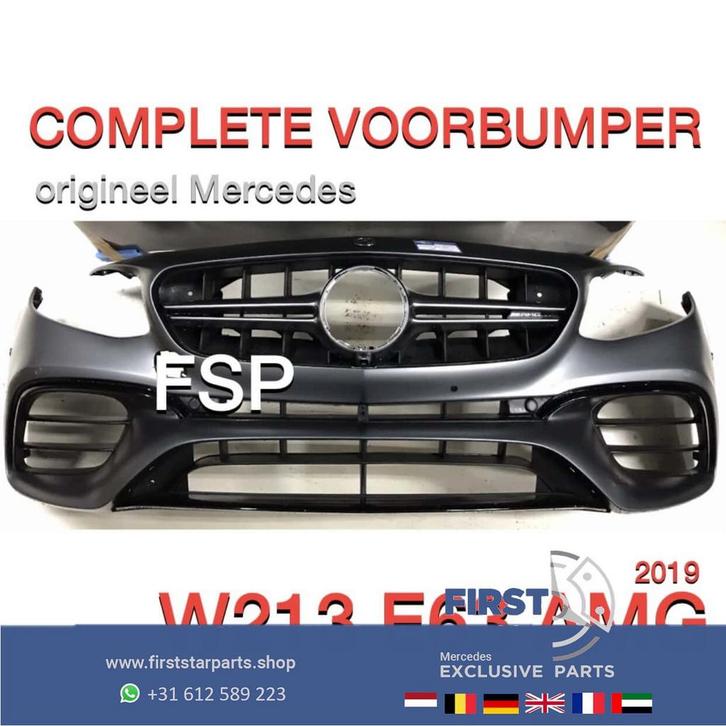W213 E Klasse 63 AMG Bumper Mercedes E Klasse E63 COMPLEET o, Auto-onderdelen, Carrosserie, Bumper, Mercedes-Benz, Voor, Gebruikt