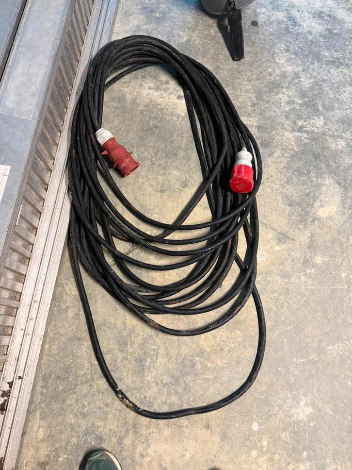 Soepele verlengkabel 32A 5g4 32m, Muziek en Instrumenten, Kabels en Stekkers, Zo goed als nieuw, Ophalen