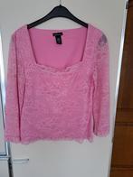 Dames T-shirt blouse - lange mouw - Maat L - Roze, Taille 42/44 (L), Enlèvement ou Envoi, Rose, Comme neuf