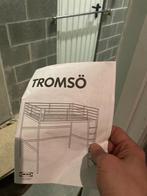IKEA Tromsö 140x200: hoogslaper, 140 cm, Metaal, Loft Bed / Lit Mezzanine, Wit