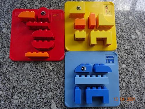 Duplo, 3 originele 'bouwkaarten' met blokjes*VOLLEDIG*, Kinderen en Baby's, Speelgoed | Duplo en Lego, Duplo, Ophalen of Verzenden