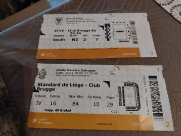 2 Voetbaltickets : Club Brugge (2023 en 2024) beschikbaar voor biedingen