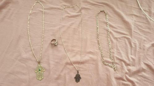 Zilveren sieraden te koop!, Bijoux, Sacs & Beauté, Colliers, Comme neuf, Argent, Argent, Avec pendentif, Enlèvement ou Envoi