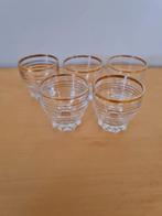5 antieke borrel of shot glaasjes, Ophalen of Verzenden, Zo goed als nieuw, Borrel- of Shotglas