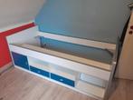1-zits kinderbed met opbergruimte, Kinderen en Baby's, Ophalen, 85 tot 100 cm, Gebruikt, Matras
